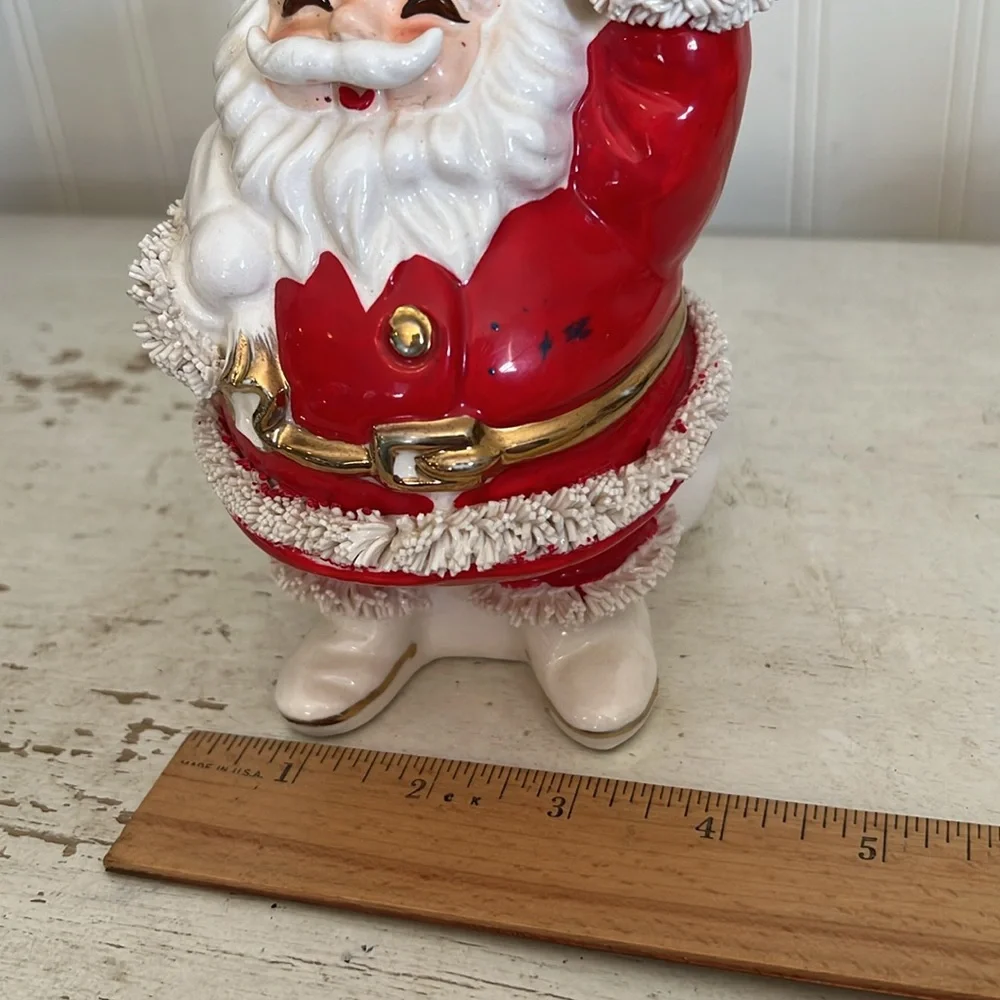 Vintage MCM Napco Spaghetti Santa bank